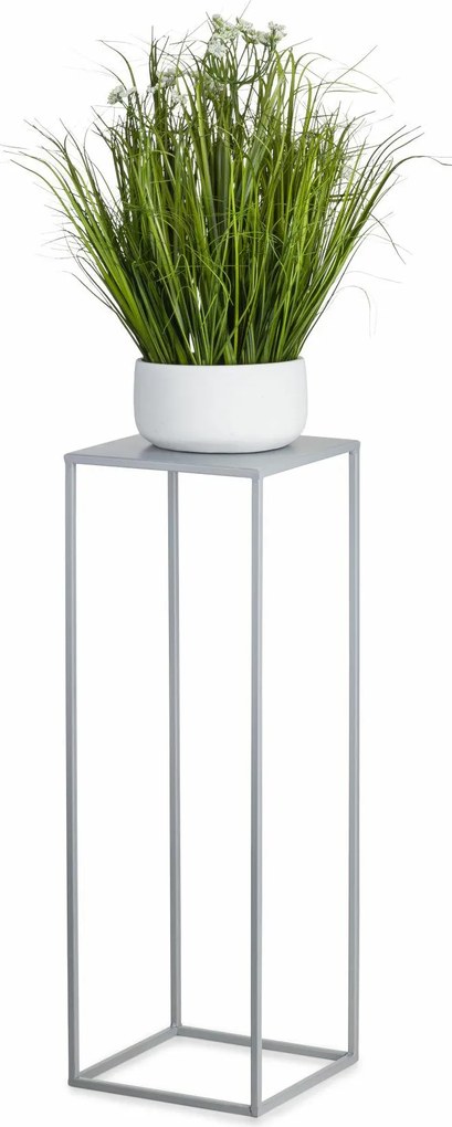STOJAN NA KVETINÁČ SIMPLE 70X24X24 CM SIVÁ