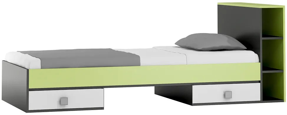 Detská posteľ so zásuvkami - GREEN TYP B 200x90 cm