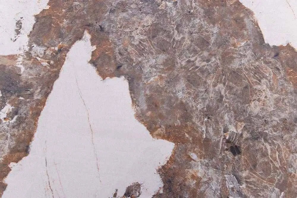 Oválny rozkladací jedálenský stôl Parthenia 160-200 cm prírodný kameň