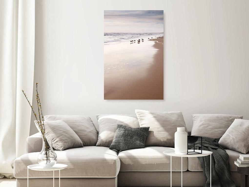 Artgeist Obraz - Autumn Beach (1 Part) Vertical Veľkosť: 40x60, Verzia: Na talianskom plátne