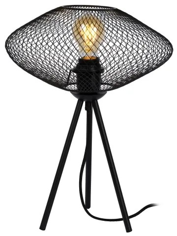 Lucide 21523/01/30 - Stolná lampa MESH 1xE27/40W/230V čierna