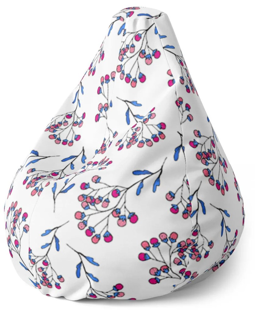 Sablio Sedací vak Pear Jarabiny - 140 x 100 x 25 cm