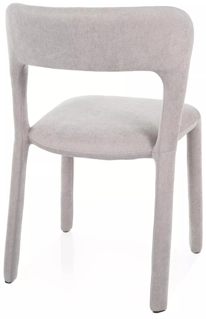 Čalouněná jídelní židle Vico světle šedá