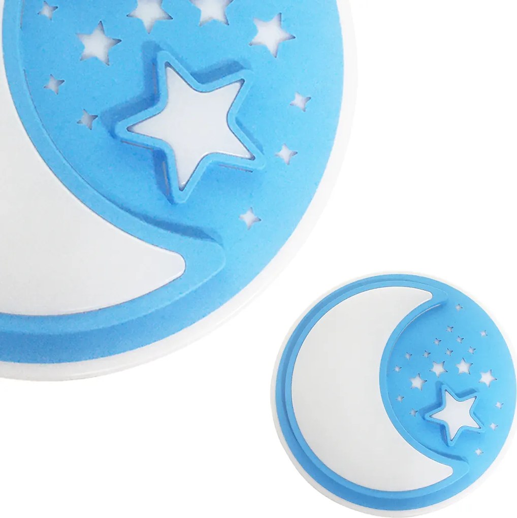 Detské stropné LED svietidlo Note, 1x LED 45w, 3000-6000k, bl, s ovládačom