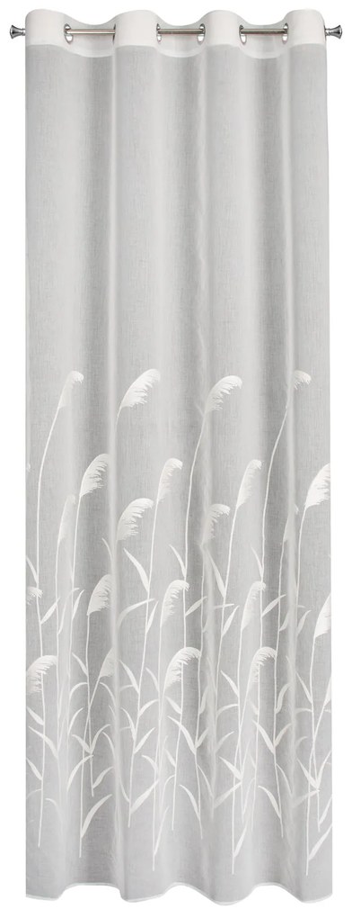 ZÁCLONA NA KRÚŽKOCH ABBIE 140X250 CM KRÉMOVÁ