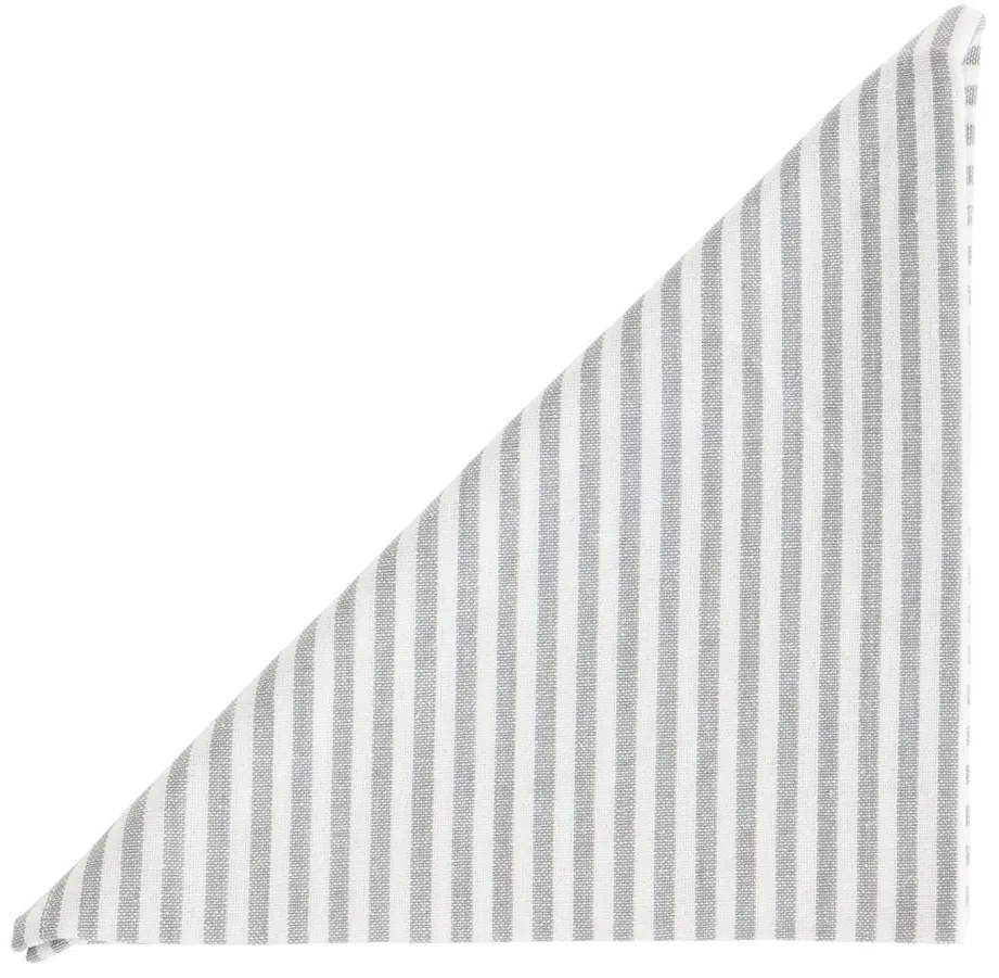 2ks béžovo-sivý bavlnený pruhovaný obrúsok - 40*40cm