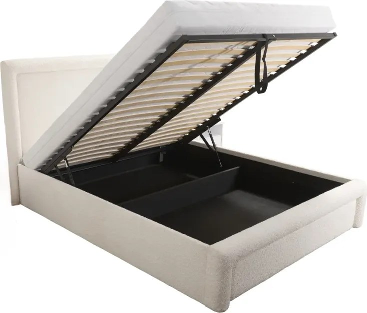 Dizajnová čalúnená posteľ ABRIAMO, 200x160, béžová (Abriamo 3)