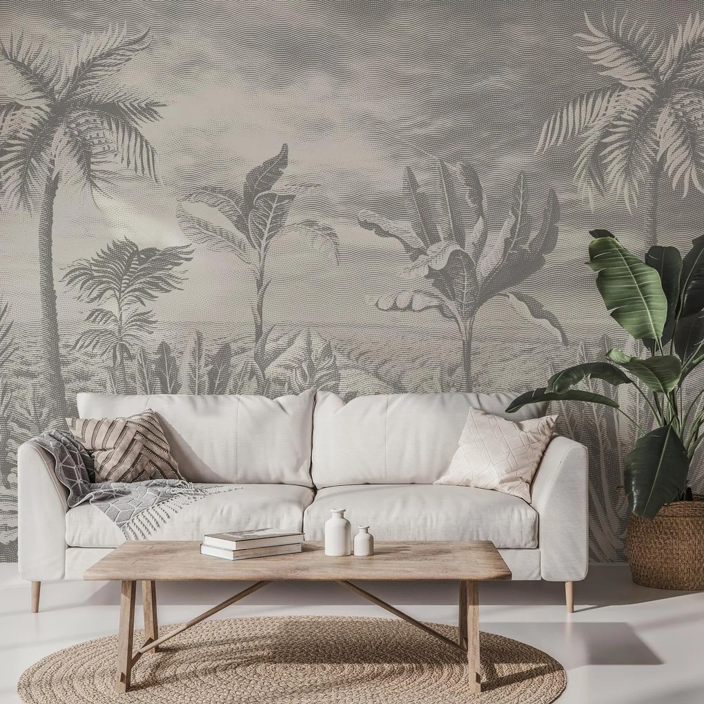 Fototapeta - Engrave jungle (147x102 cm)