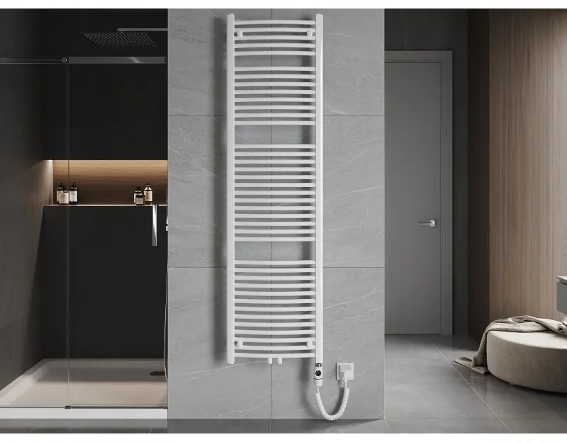 Mexen Ares, elektrické vykurovacie teleso 1800x500 mm + vykurovacia tyč 900 W, biela, W102-1800-500-2900-20