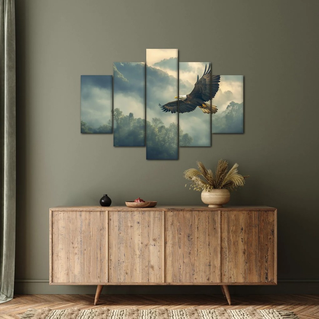 Obraz - Letiaci orol (150x105 cm)
