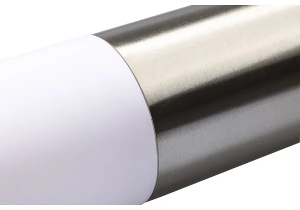 LED RGBW stmievateľná vonkajšia lampa LIVIA 1xE27/6,5W/230V 100 cm IP44 strieborná