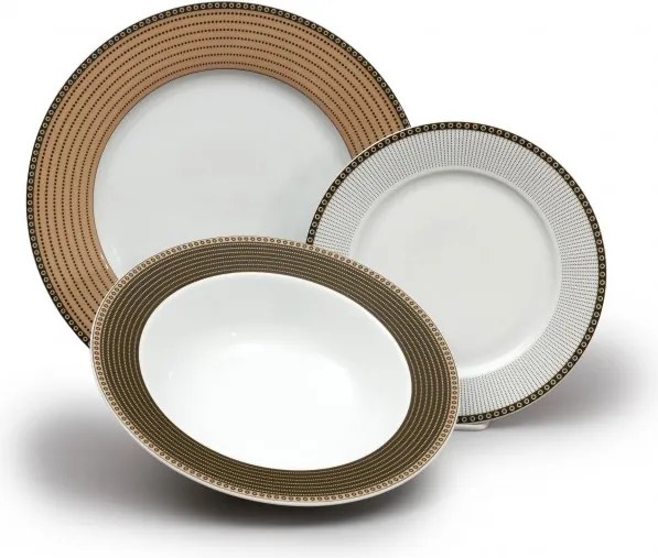 Thun tanierová súprava Ella perličky 18-dielná