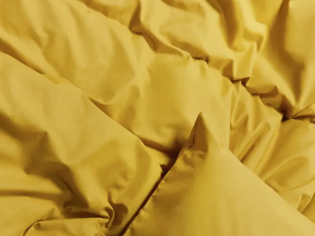 Bavlnené obliečky CALMORA horčicové Rozmer obliečky: 2 ks 70 x 90 cm | 160 x 220 cm