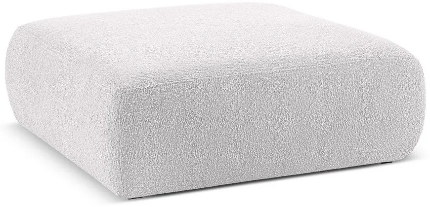 Svetlosivý taburet z textílie bouclé Molino – Micadoni Home