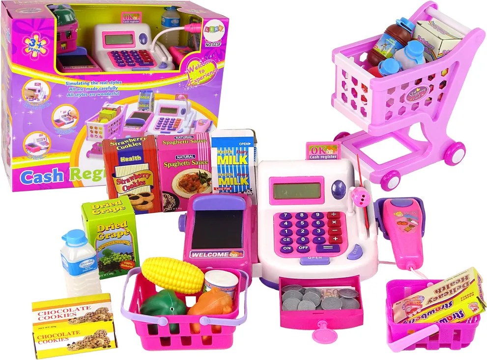 LEAN Toys Pokladňa s príslušenstvom kalkulačky