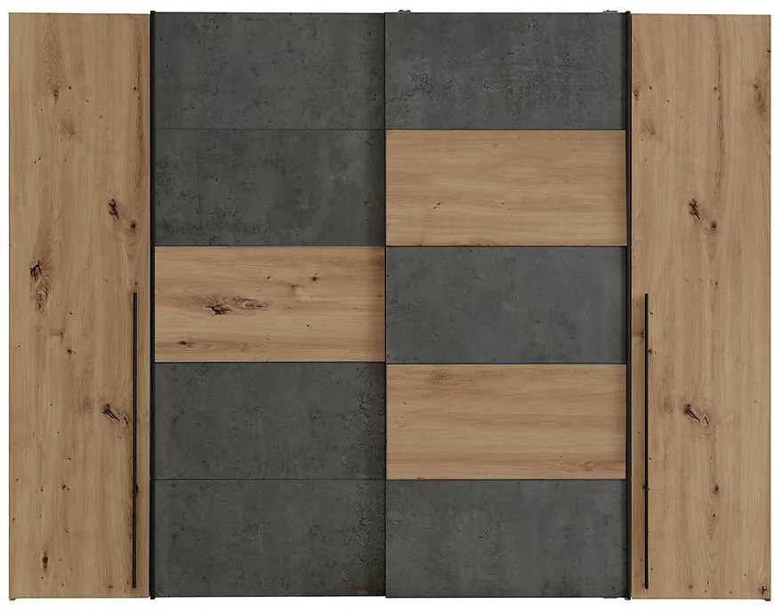 Skriňa Narago 2 270 NRGS82511-C752 Dub Artisan/Betón