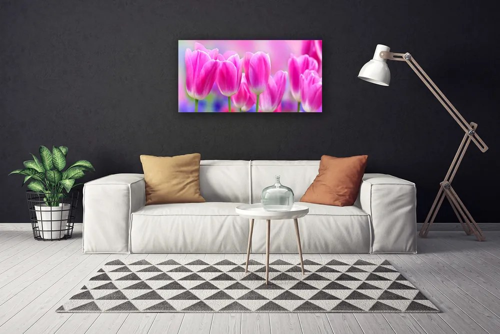 Obraz na plátne Tulipány 125x50 cm