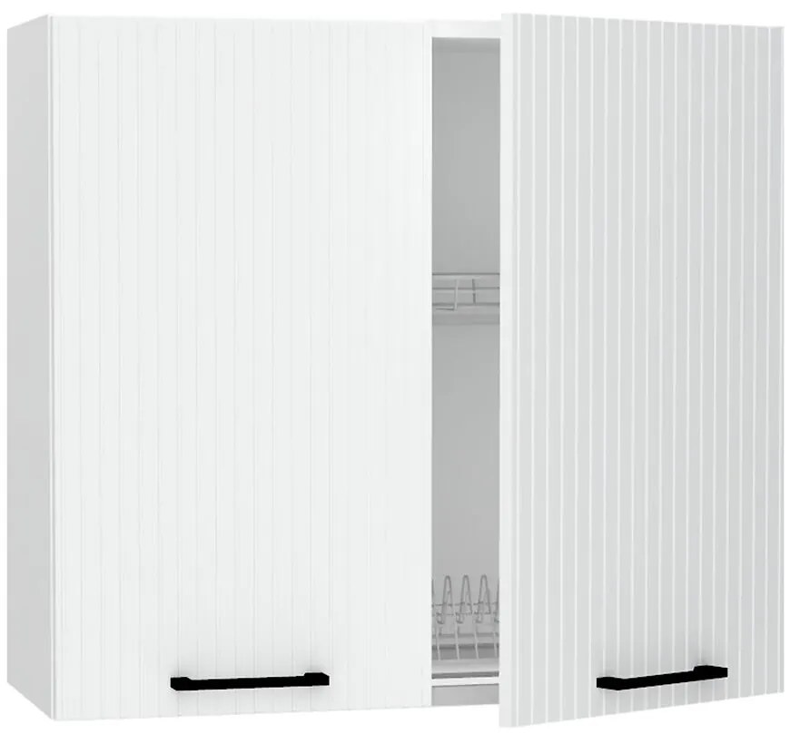 Skrinka do kuchyne Kate w80su alu biely hrášok