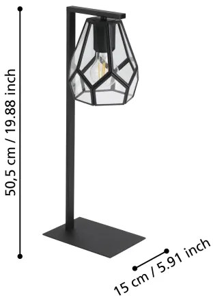 Eglo 43646 - Stolná lampa MARDYKE 1xE27/40W/230V