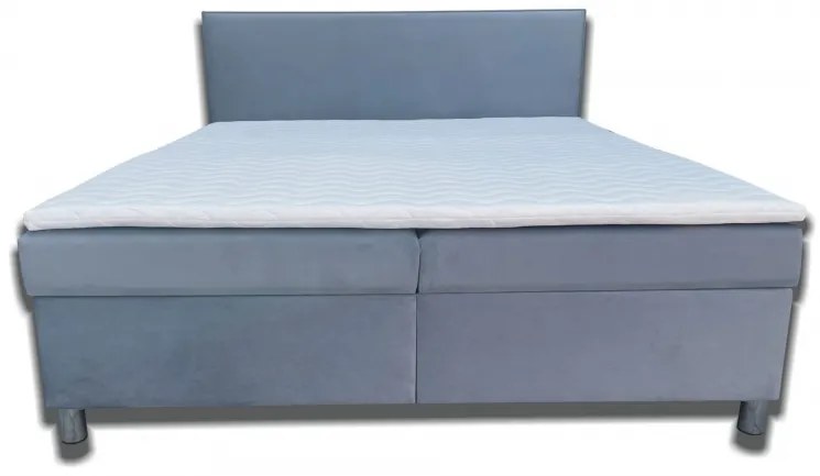 Manželská posteľ 160 cm Moissa (tmavosivá) (s pružinovým matracom) (bez roštu). Vlastná spoľahlivá doprava až k Vám domov. 1052037