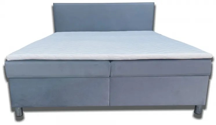 Manželská posteľ 180 cm Moissa (tmavosivá) (s pružinovým matracom) (bez roštu). Akcia -8%. Vlastná spoľahlivá doprava až k Vám domov. 1052038