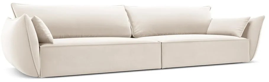 Béžová zamatová pohovka 248 cm Vanda – Mazzini Sofas