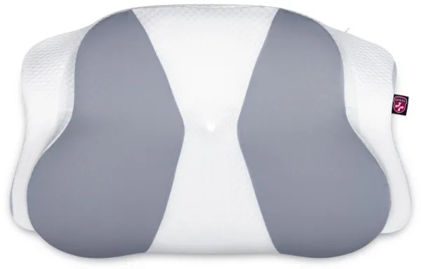 CONNECT IT CFH-6032-WH - Anatomický vankúš Gemini bielo-sivý