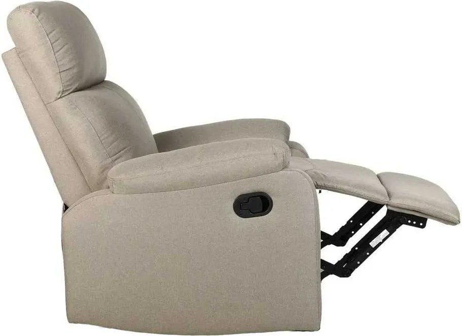LuxuryForm DESIGN Televízne kreslo RUFO s polohovaním - béžové