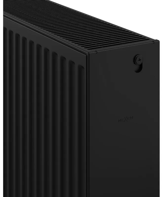 Mexen, Panelový radiátor Mexen C33 600 x 1200 mm, bočné pripojenie, 2801 W, čierny - W433-060-120-70
