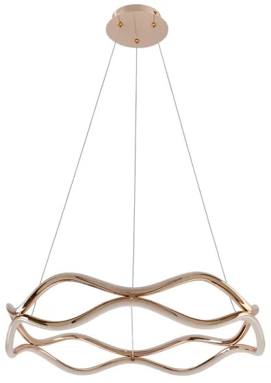 LED luster na lankách VAVE LED/28W/230V ružové zlato