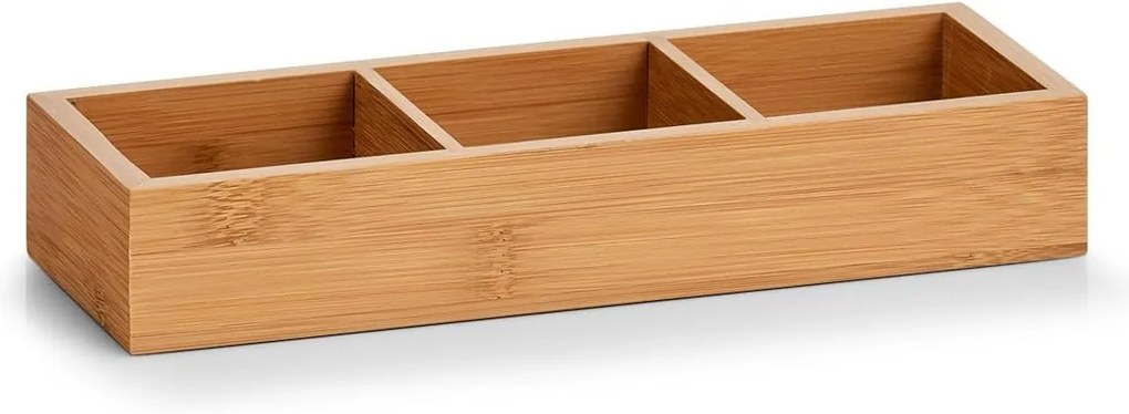 Úložný box s priehradkami, organizér do zásuvky, 3 časti, DIVIDE, 28 x 10 x 5