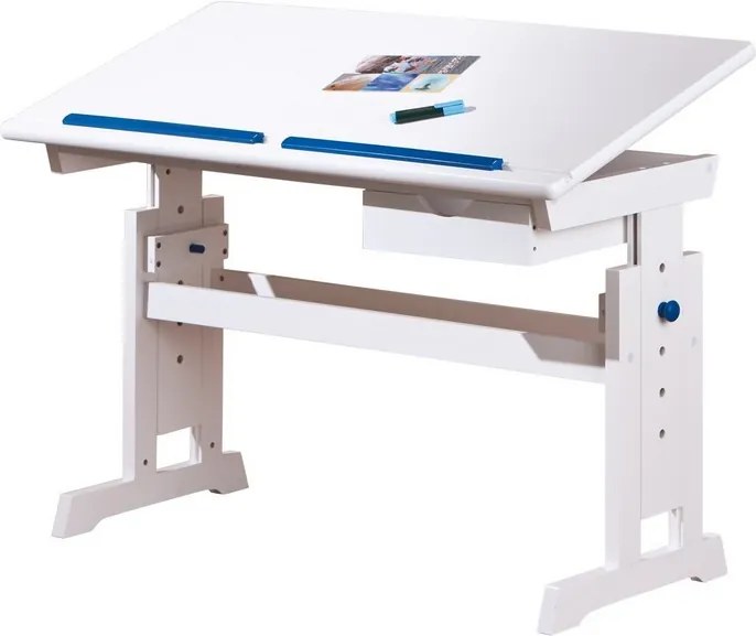 Polohovateľný písací stôl Baru, menitelná farba záražky