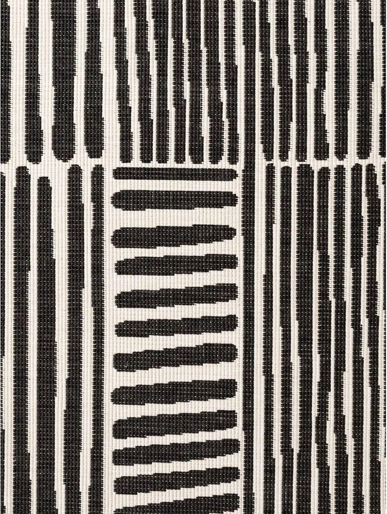 Čierny/krémovobiely okrúhly vnútorný a vonkajší koberec ø 200 cm Haringey Bounds – Ted Baker