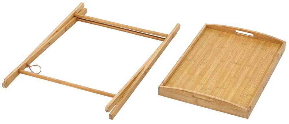 Raňajkový stolík do postele so skladacími nožičkami – 2v1