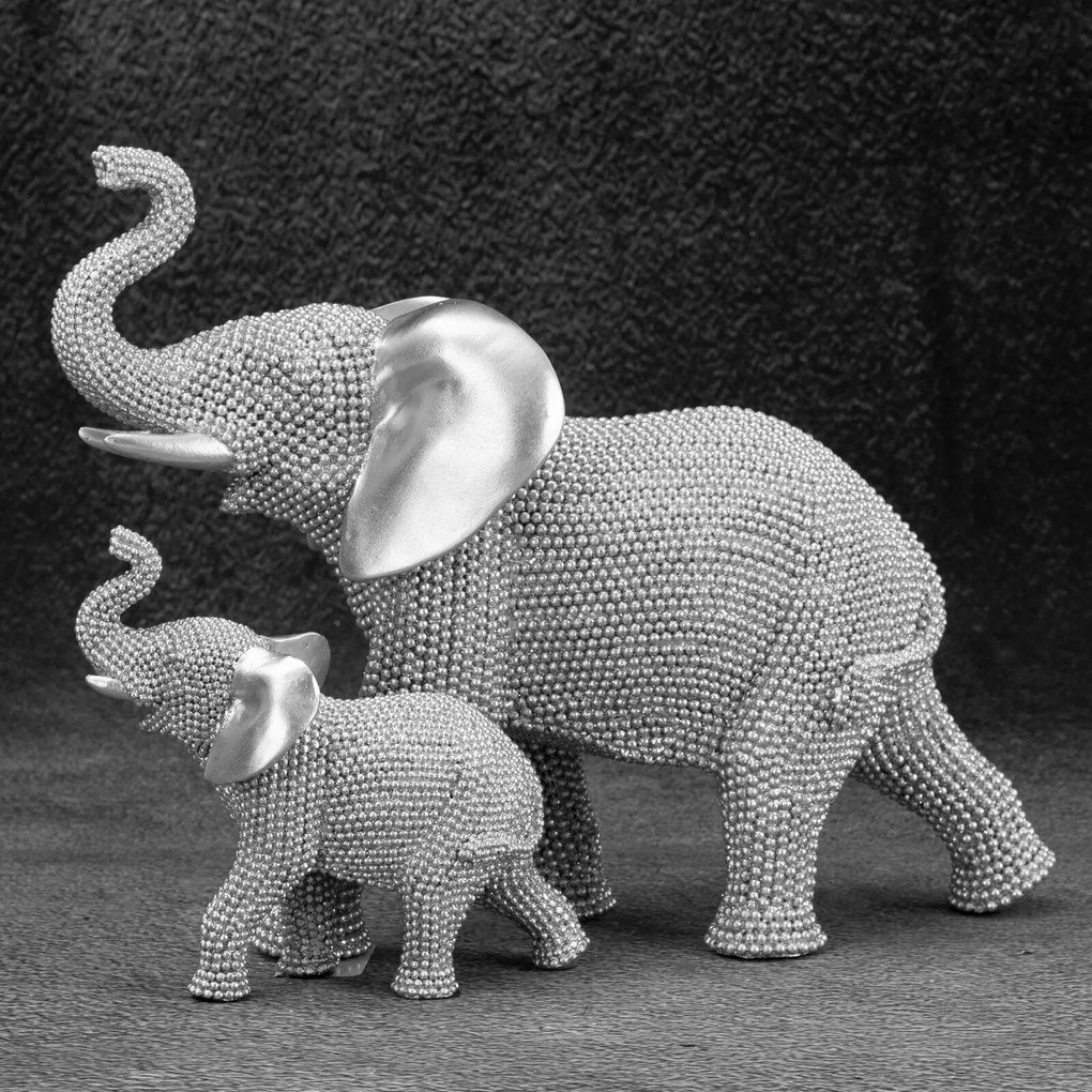 DEKORAČNÁ SOŠKA ELDO 25X12X20 CM STRIEBORNÁ