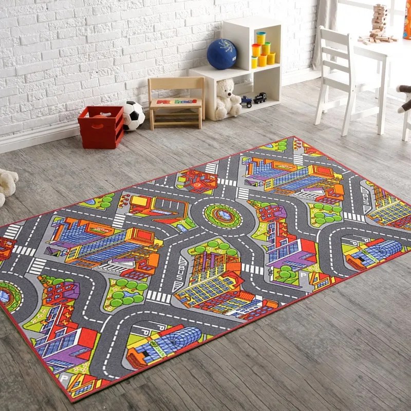 Detský kusový koberec cesty Big City, 95x133, viacfarebná, detská izba, Associated Weavers