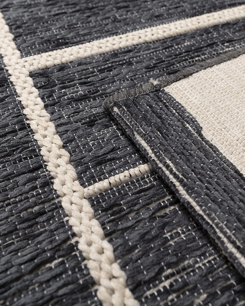 Koberec Velvet beige/petrol blue 160x230cm