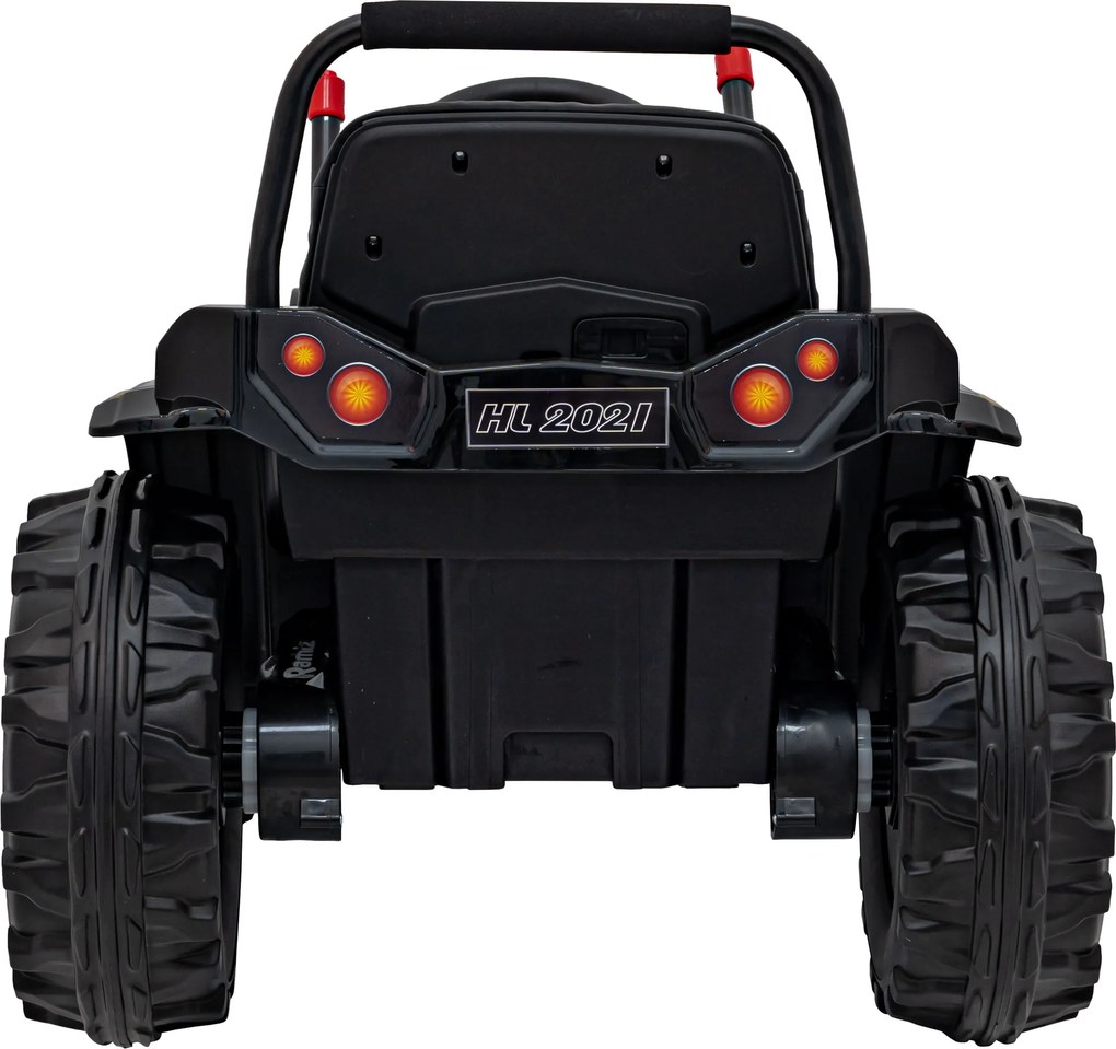 Ramiz Detský traktor na batérie žltý + pohyblivé rameno s lyžicou + diaľkové ovládanie + pomalý štart + FM rádio + LED