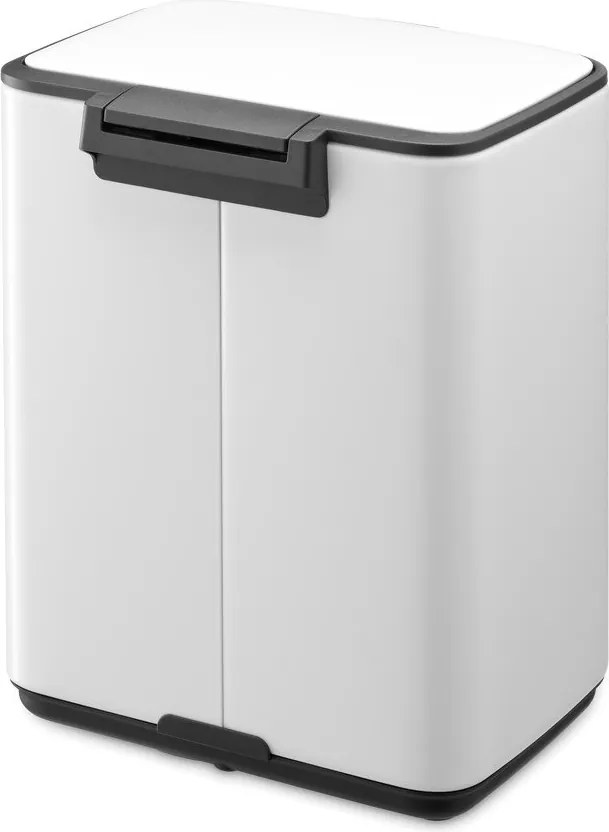 Biely pedálový oceľový odpadkový kôš 7 l Bo – Brabantia