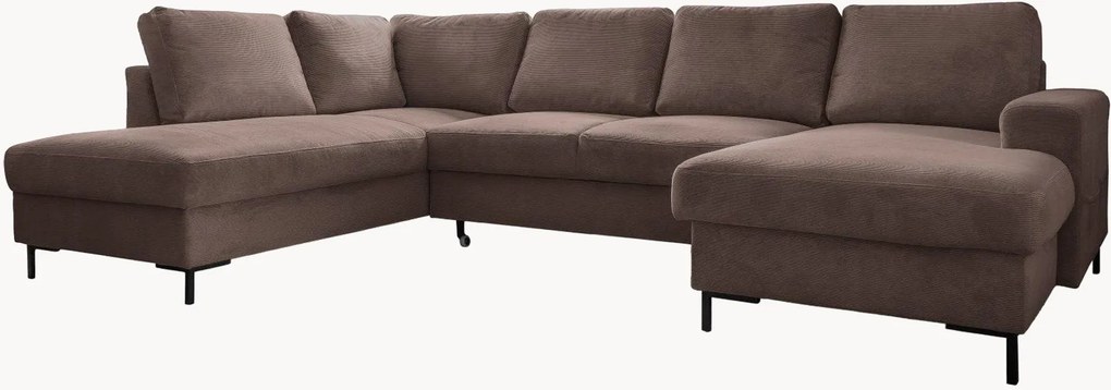 Menčestrová panoramatická rohová rozkladacia pohovka Lofty Lilly (8-miestna)