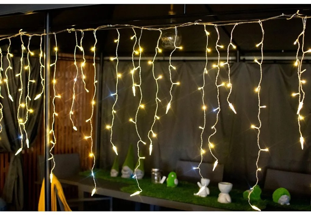 DECOREUM VIANOČNÝ SVETELNÝ ZÁVES 500 LED teplá biela farba 87847