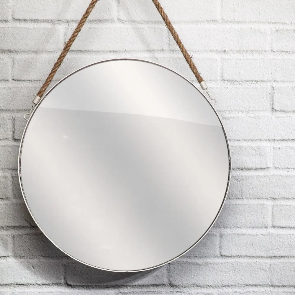 AKCIA Biele okrúhle zrkadlo MIRROR II. akosť
