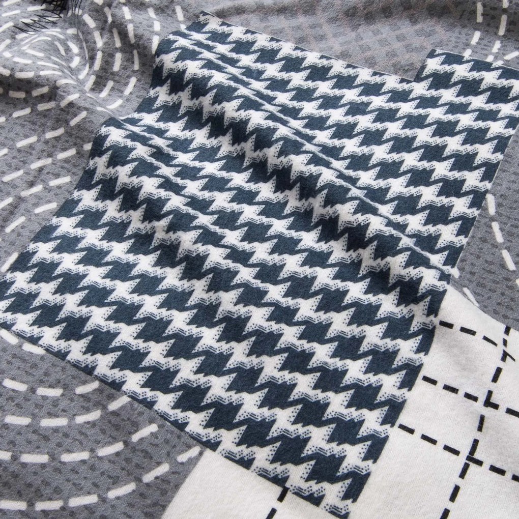 FLANELOVÉ OBLIEČKY FLANELOVE 180X200 CM, 2KS 70X80 CM VZOROVANÉ