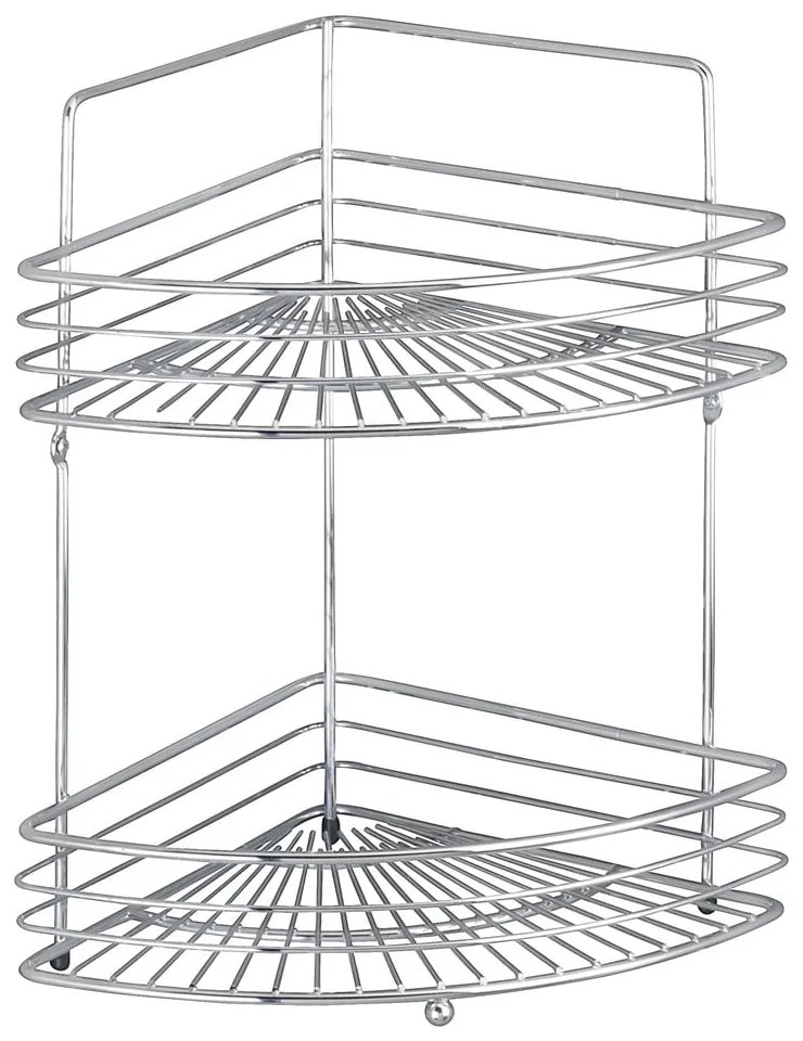 Rohová kúpeľňová polička Wenko Milano