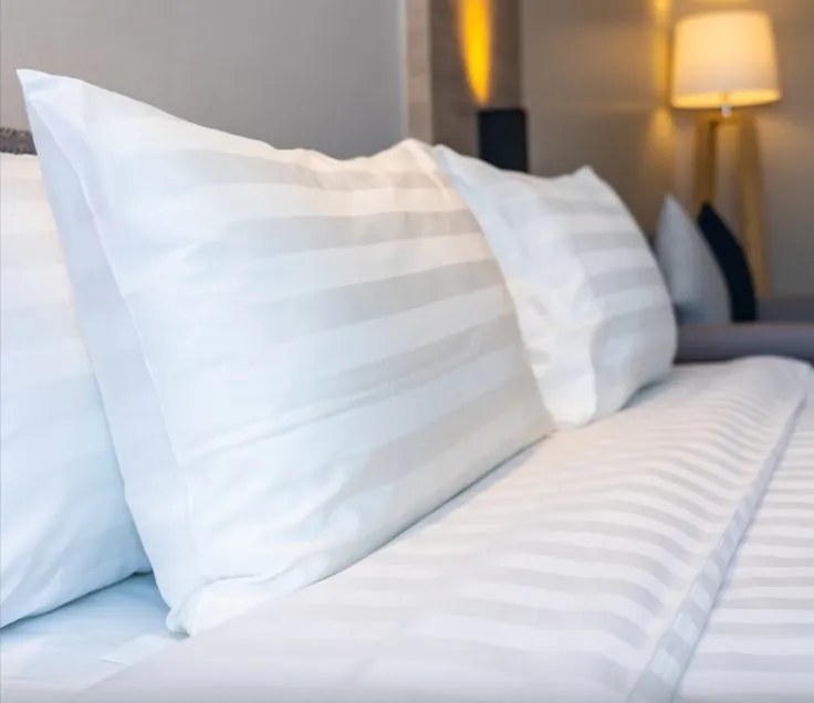 Obliečky Damaškové biele Bavlna 70×90 140x200 cm