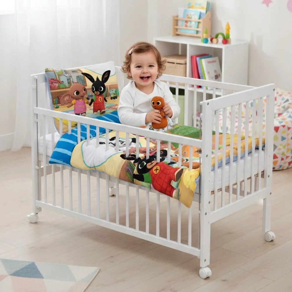 Obliečky do detskej postieľky Zajačik Bing a jeho kamaráti - 100% bavlna - 40 x 60 cm + 100 x 135 cm