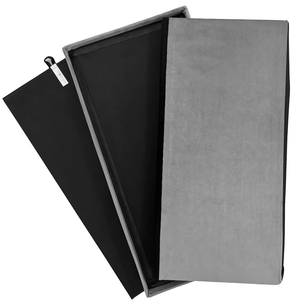 Skladací taburet PERFECT DUO 60x30 cm sivý