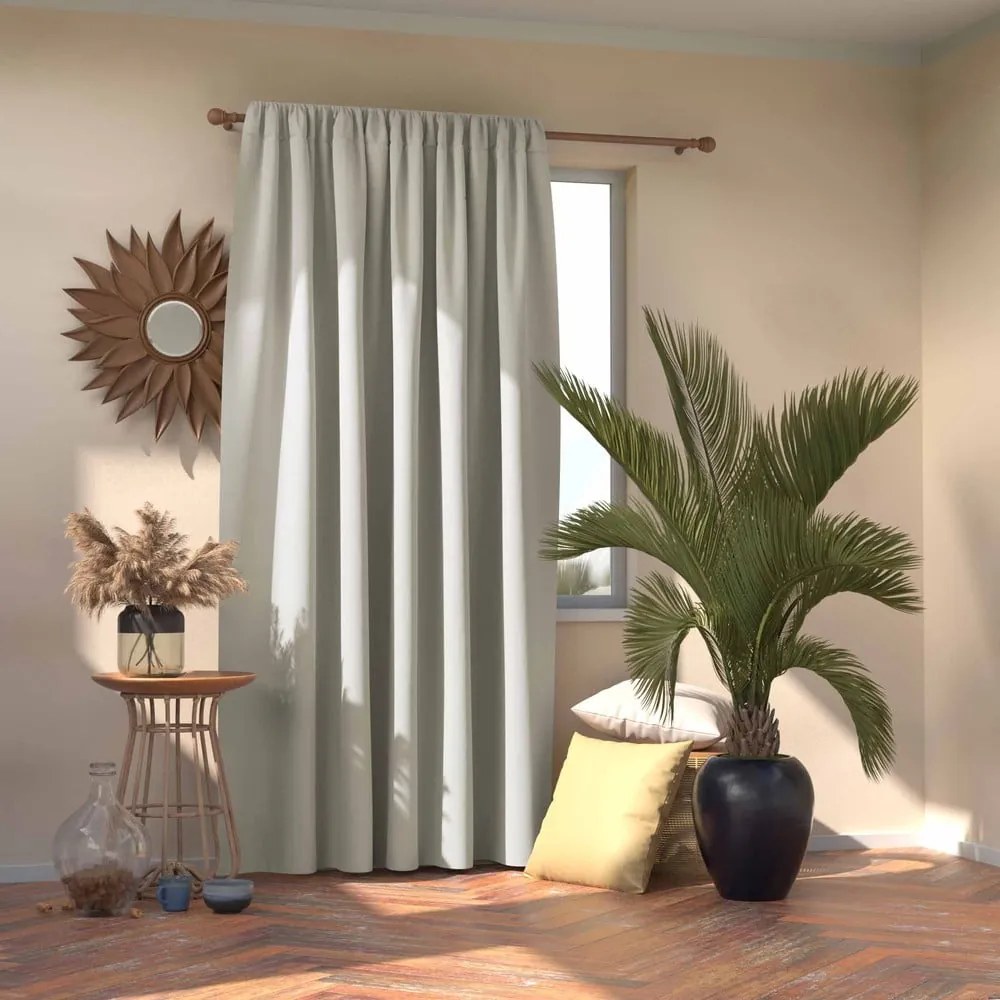 Biely zatemňovací termo záves 140x245 cm Pleat – Restilo
