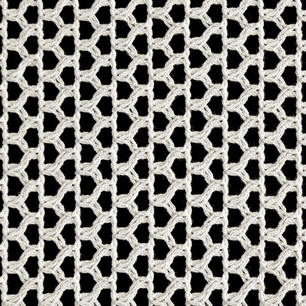 ZÁVES NA PÁSKE GABBY 140X270 CM BIELA