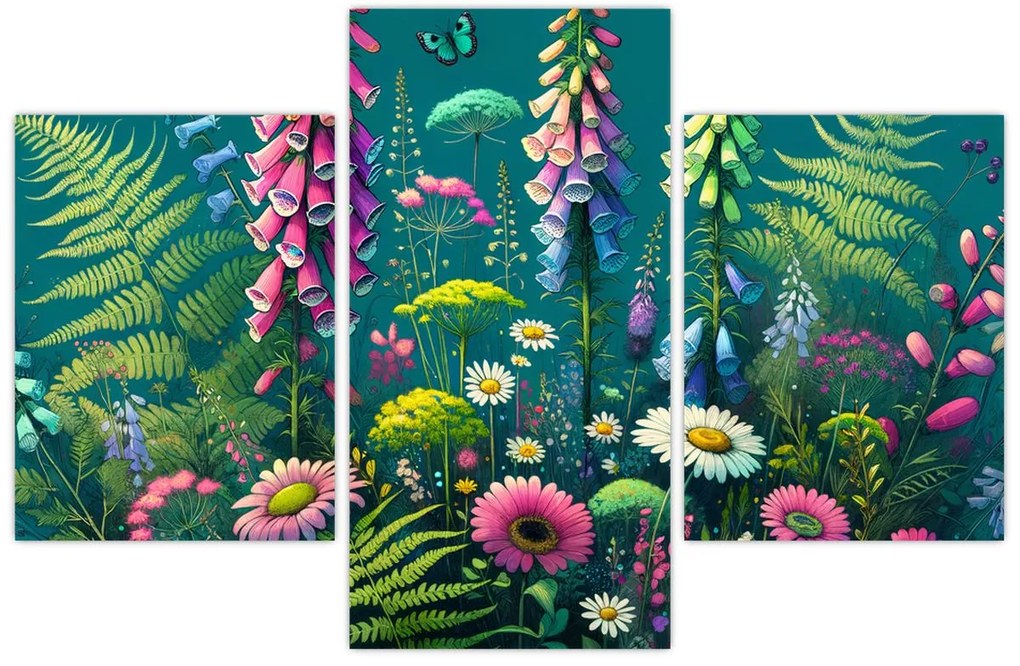 Obraz - Lúčne kvety (90x60 cm)